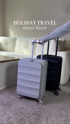 Mercy Casiano on Instagram: "Follow me THEN comment TRAVEL for all product links sent straight to your messages. If you’re not a follower yet, my message will be hidden under “message requests” 🙈 I also have everything linked in my bio (just tap the picture related to this post) This is the luggage that makes holiday travel so much more convenient ✨ It’s packed with smart, travel-friendly features: smooth 360° spinner wheels for effortless gliding through the airport, a built-in phone holder so