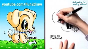 Labrador Puppy - How to Draw a Cute Cartoon Dog - Best Drawing Channel