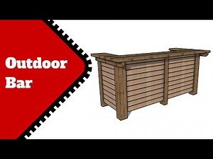 Wooden Outdoor Bar Plans