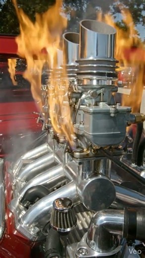 Insane Engine Fire Start 🔥 Hot Rod Power