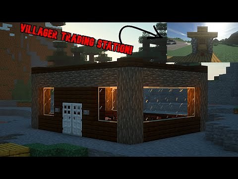 How to make a efficient villager trading station In Minecraft Java!