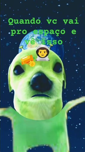 bem assim 🤣🤣🤣 #alien #dog #dogalienfilter #funny #meme #emoji