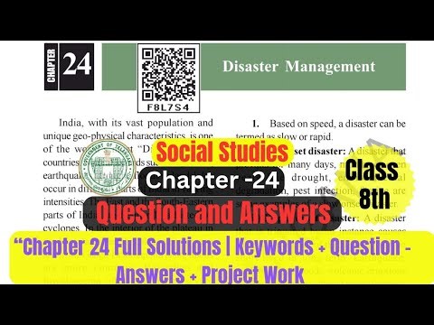 Class 8 Social Studies | CH-24: Disaster Management Full Question and Answers Telangana State Board