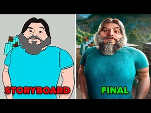 [STORYBOARD vs FINAL] I AM STEVE (Another Minecraft Movie)