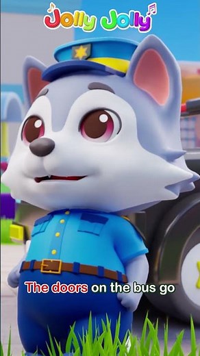 The wheels on the toy bus go round and round | Friend Shorts | Jolly Jolly - Learn and Play
