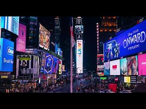 4k Timelapse video Times Square Night