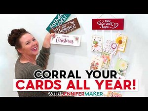 Make A DIY Interchangeable Card Holder | Easy Holiday Decor | Painting Tips