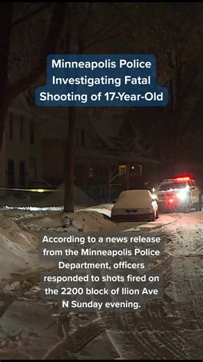 MPD is investigating the shooting death of a 17-year-old male on Ilion Ave N. Shots were fired into a home, striking the teen. No arrests have been made.