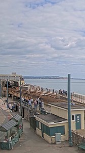 Imagine a railway where the ocean meets the tracks! Watch LIVE as vintage steam engines roar by, surrounded by smoke and nostalgia. Relive the golden age at CoastCams.com now! | Coast Cams