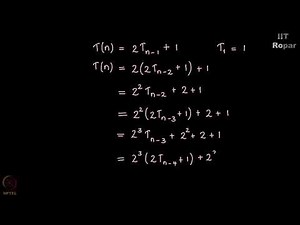 Solution for the recurrence relation of Tower of Hanoi