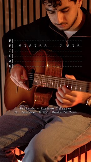 Bailando by Enrique Iglesias 🔥🎸#chords #guitarlesson #easyguitar #guitartutorial #enriqueiglesias❤