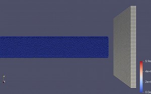 Taylor bar impact on a rigid wall (弹塑性体与刚体的接触模型) (SPHinXsys)