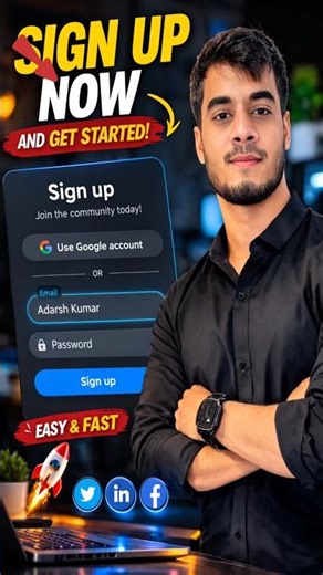 #video #shorts Create Glassmorphism Sign Up Form using HTML & CSS#webdesign #frontend #code #html