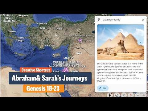 Object Lesson on Understanding Abraham's Journeys | Google Earth Travels (Chart)