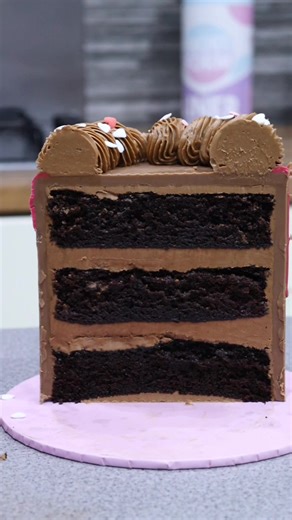 Decadent Cakes don’t need to be hard to make! Frost Form makes it easy AND delicious!! 🤭🙌🏻 You can find all our recipes on www.frostform.com 🩷