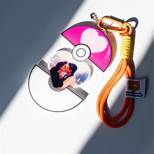 Custom Pokemon Loveball Keychain Bag Charm With Personalized Photo Valentines Day Birthday Anniversary Proposal Gift for Couples Anime Lover - Etsy