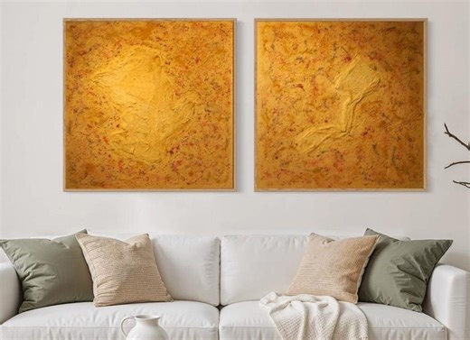 Diptych Minimalist Earth Texture Wall Art Printable – Natural Soil Pigment Abstract (digital Download) - Etsy