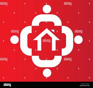 Family Icon Design With Home, AI 8 supported Stock Vector Image & Art - Alamy