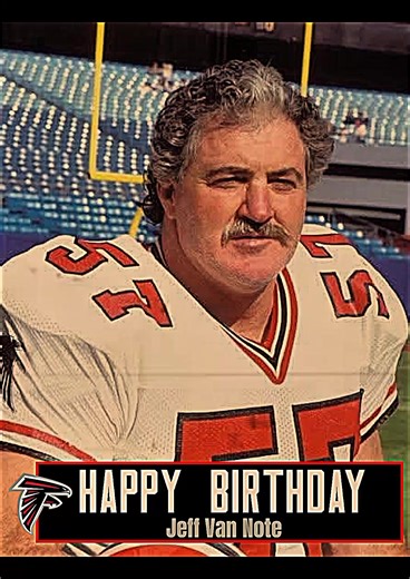 El día de hoy festejamos en su cumpleaños a una de las Leyendas Falcons. jugando durante 18 años y tres décadas diferentes, el único e inigualable Jeff Van Note. #somosfalcons #dirtybirds #riseup #nfl #falcons