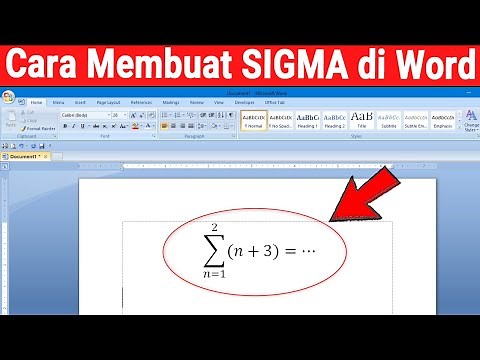 How to Create Sigma in Word