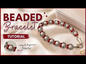 Beaded Bracelet Tutorial | Easy Pearl Bracelet Pattern for Beginners | DIY Jewelry Making