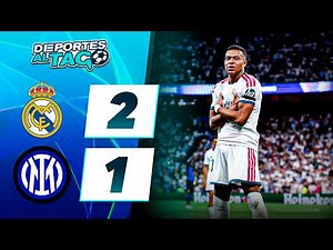 ✅ Con GOL de MBAPPÉ, el REAL MADRID le GANÓ 2-1 al INTER en el INICIO de la CHAMPIONS LEAGUE