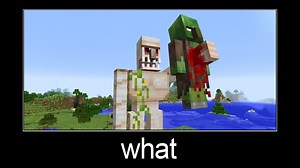 Minecraft wait what meme part 190 (scary Iron Golem)