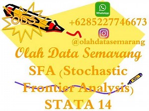 SFA (Stochastic Frontier Analysis) STATA 14