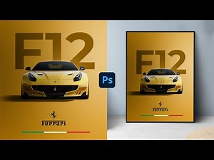Car Poster Design Photoshop Tutorial - Sports Poster