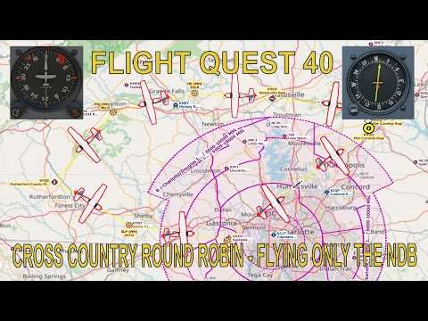 Flying Cross Country Using The NDB. Never get lost-XPlane 12
