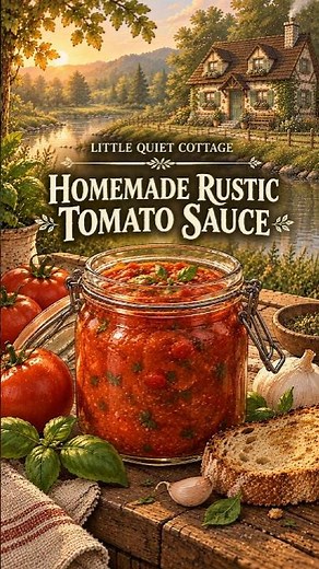 Making Homemade Rustic Tomato Sauce