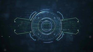 Download technology background stock footage, Artificial intelligence intro for free