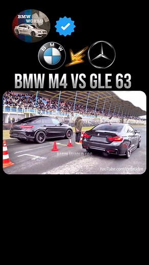 BMW WORLD on Instagram: "M4 VS GLE 63 . . . #reels #bmw #m4 #bmwm4 #mercedes #gle63 #mercedesgle63"