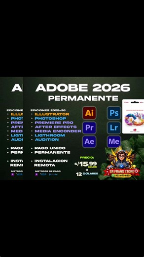 Instalación de programas adobe desde 2017 al 2026 #adobe #adobe2017 #adobe2026 #programaspc
