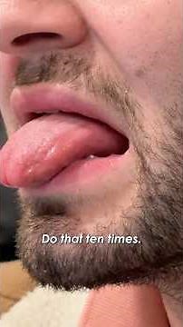 Tongue exercises to stop snoring😴