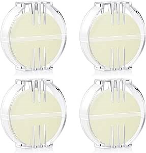 Maitys 4 Pcs Thread Wax Thread Conditioner Beeswax for Hand Sewing Embroidery Beeswax Floss Conditioner for Quilting Sewing Strengthening Line Embroidery Wax (Colorless,Clear Case)