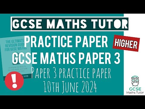 Final Practice Paper 3 GCSE Maths Exam 10th June 2024 | 90 Minutes | Higher | TGMT