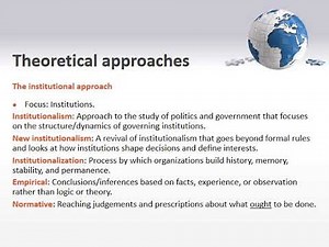 PP2 Theoretical Approaches, Comparative Methods