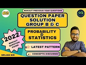 Probability & Statistics 2022 Question Paper Solution | Long Short answer | Latest Pattern | BSM201