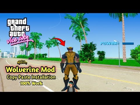 How To Download And install Superhero Wolverine Mod In GTA Vice City(Wolverine Cheat Code)