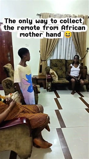You touch the remote? Problem. But African mother will collect it and sleep off immediately 😆