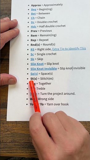 Pattern Terminology: What Does 'St' REALLY Mean? (Stop Guessing!)