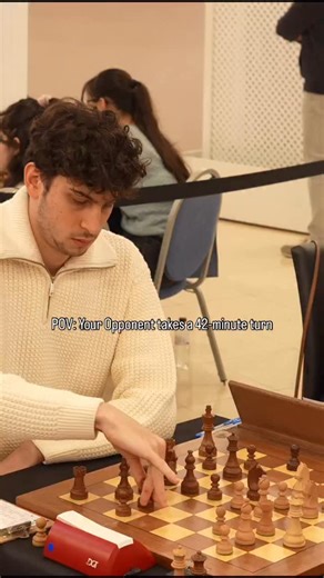 I Just Love Classical Chess. When your opponent takes a 40 minute turn, I usually can expect one of two very different things (from personal experience): 1. They go into an overthinking spiral and make a mistake (sometimes a complete blunder) as pressure accumulates on their turn 2. They are preparing a super deep idea. They need the 40 minutes to establish logicality in various variations of the risky move acknowledging minor sacrifices or long and forced lines. In this game in Round 4 of @sunw