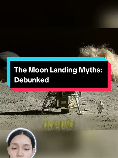 MythBusters vs. The Moon Landing: Flag waving? No air means more oscillation! Perfect footprints? Lunar dust is sharp and locks together without water. Both myths completely debunked! 🚀🌕❌ #scifi #debunked #moonwalk #facts #fyp
