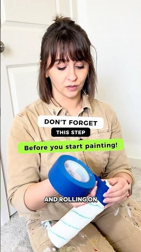How to Prep a Paint Roller (Beginner Tip for Smooth Wall Painting)