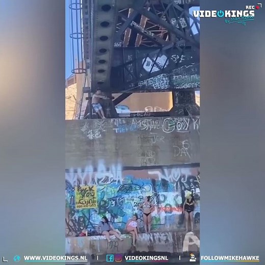 Epic rope swing fail.