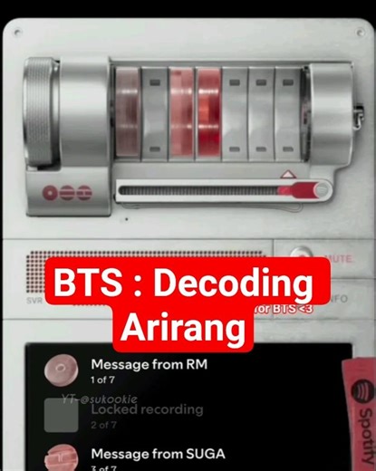 BTS messages for Army's on "BTS: Decoding Arirang" on Spotify #taehyung #jin #jimin #rm #jungkook