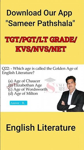 Golden Age of English Literature -📚 #sameerpathshala