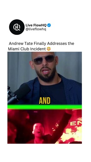 Andrew Tate FINALLY Addresses The Miami Club Incident 🤫 #AndrewTate #TopG #PBD #Miami
