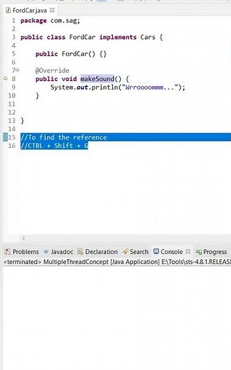 Find method reference in eclipse workspace | Saves time while exploring java code